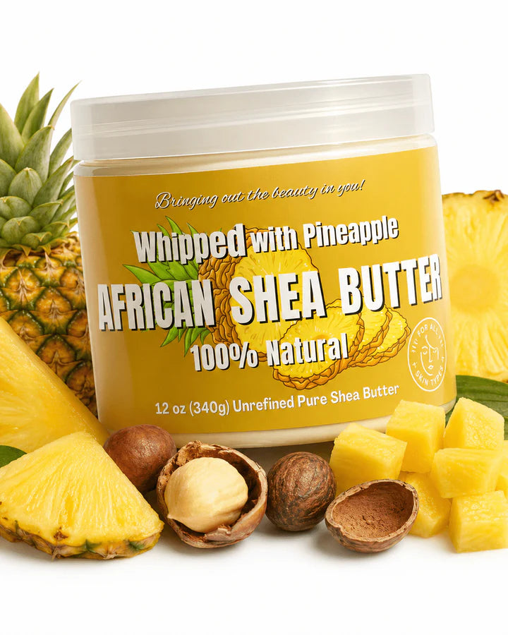100% Pure African Shea Butter Whipped - Pineapple