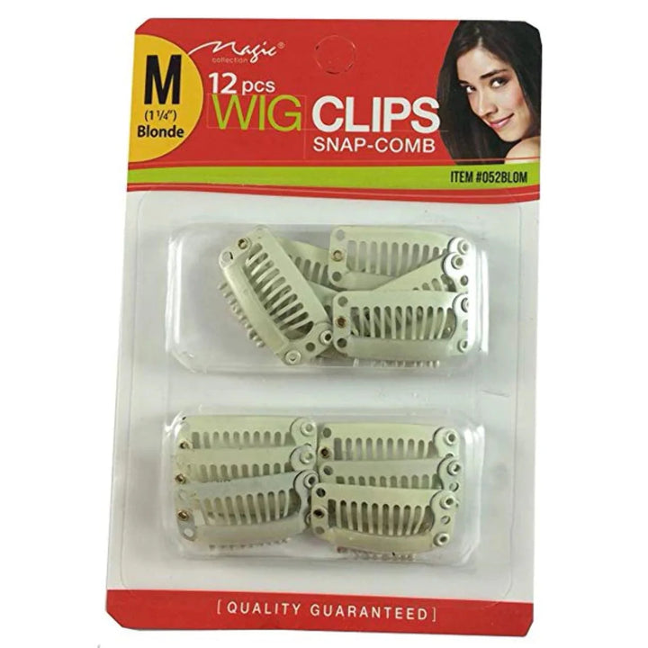 12pcs Wig Clips - Blonde