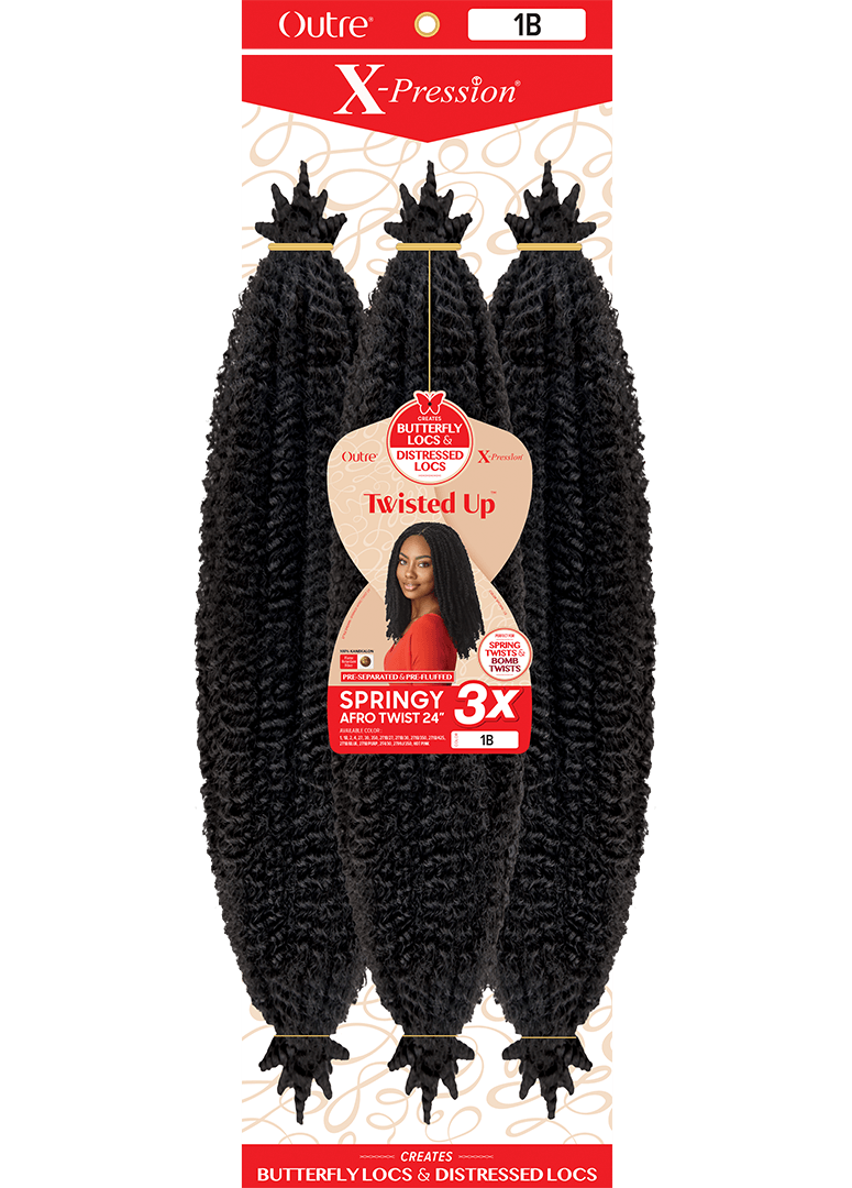 3x Springy Afro Twist 24″