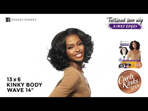 Kinky Edge 3x6 Lace Wig - Kinky Body Wave 14"